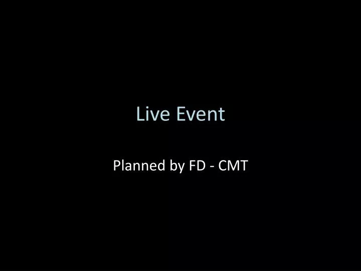 live event