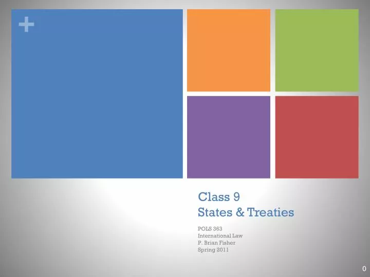 class 9 states treaties