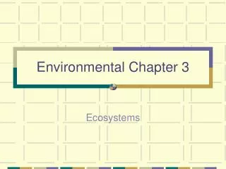 Environmental Chapter 3