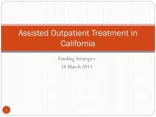Assisted Outpatient Treatment in California