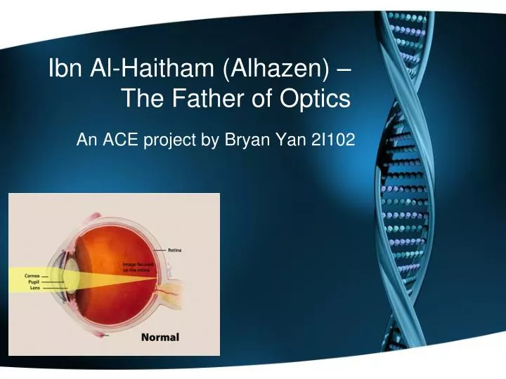 ibn al haitham alhazen the father of optics