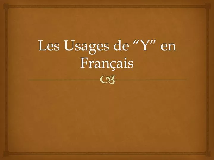 les usages de y en fran ais