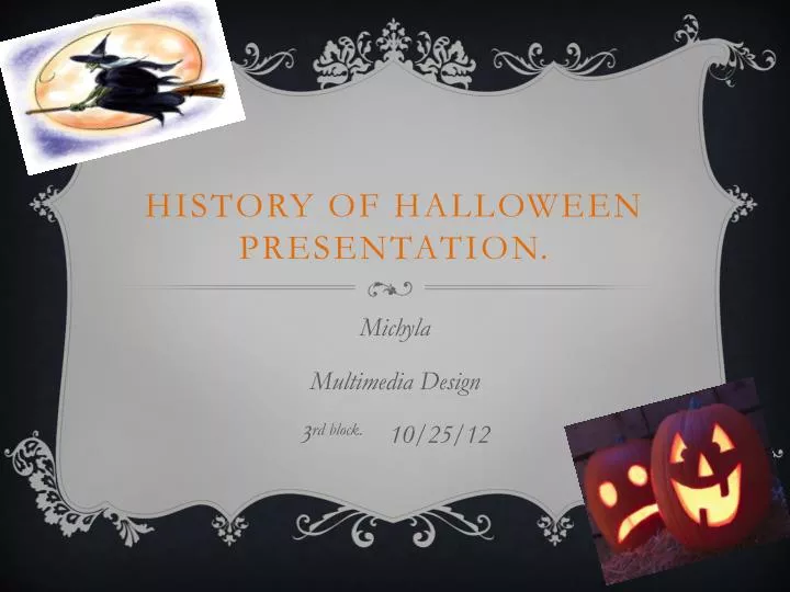 history of halloween presentation