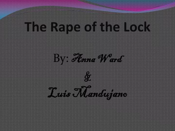 the rape of the lock