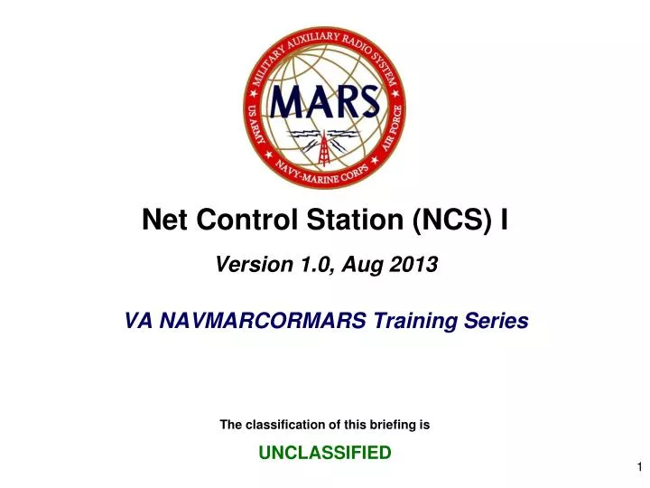 net control station ncs i version 1 0 aug 2013