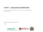 STEP 3 - MALARIA Elimination - slide 1