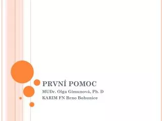 prvn pomoc