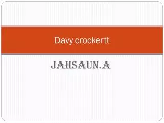 Davy crockertt