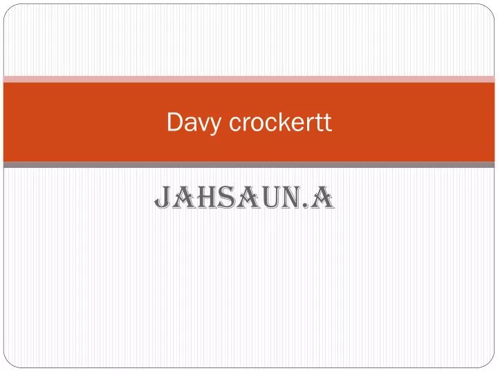 davy crockertt