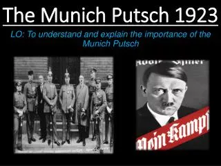 The Munich Putsch 1923