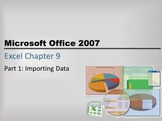 Excel Chapter 9