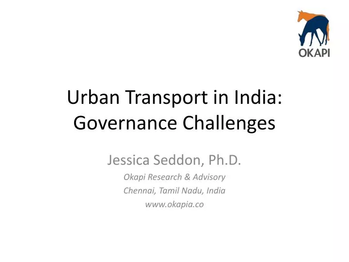 urban transport in india governance challenges