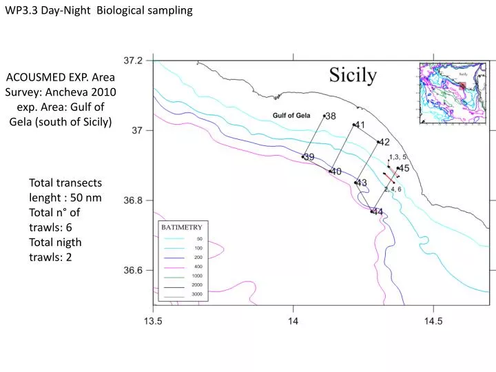 acousmed exp area survey ancheva 2010 exp area gulf of gela south of sicily