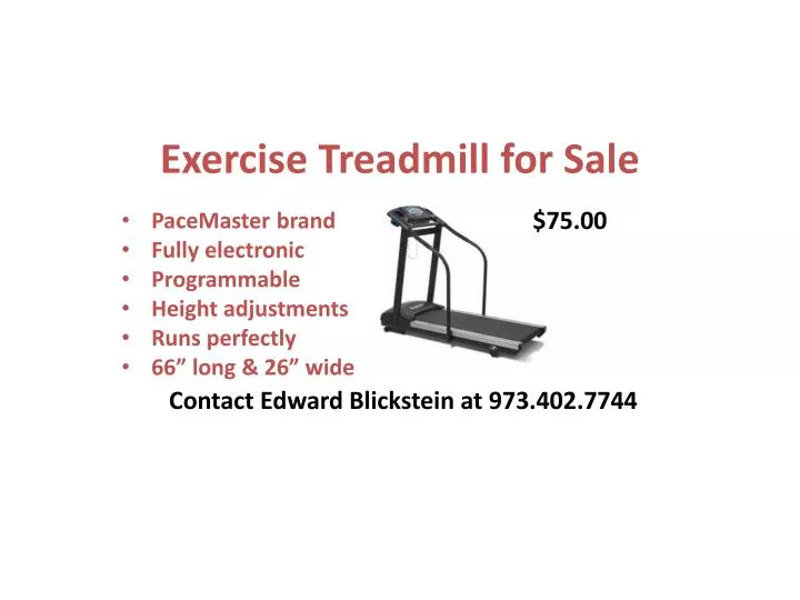 exercise treadmill for sale