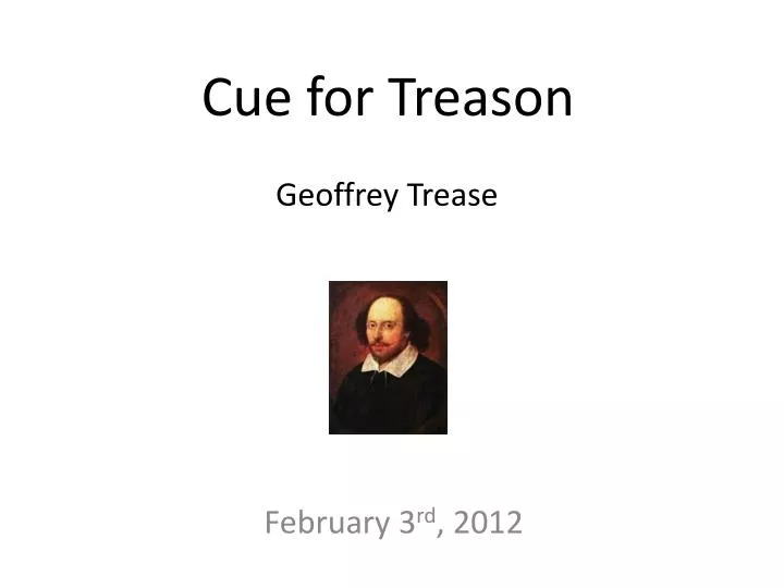 cue for treason
