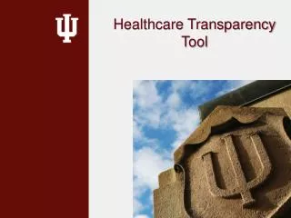 Healthcare Transparency Tool