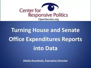 Turning House and Senate Office Expenditures Reports into Data
