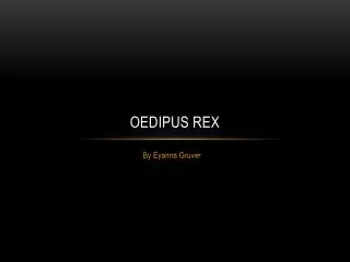 Oedipus Rex