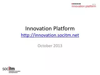 Innovation Platform innovation.socitm