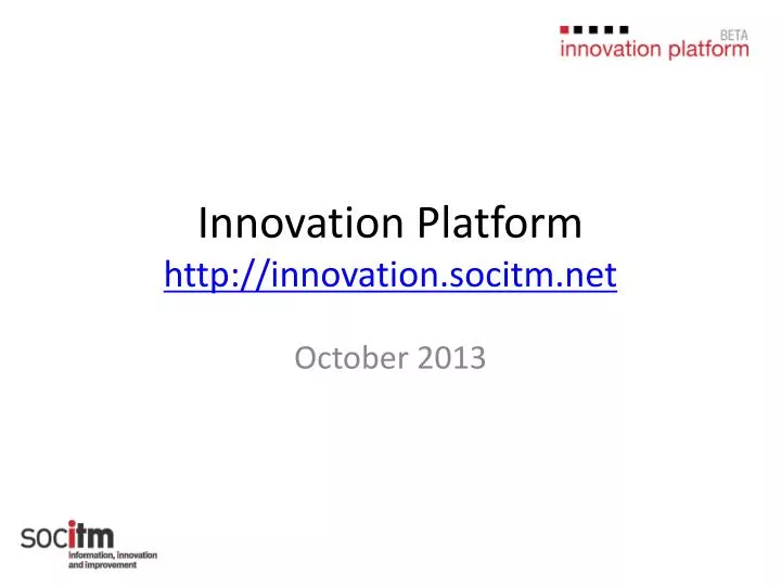 innovation platform http innovation socitm net