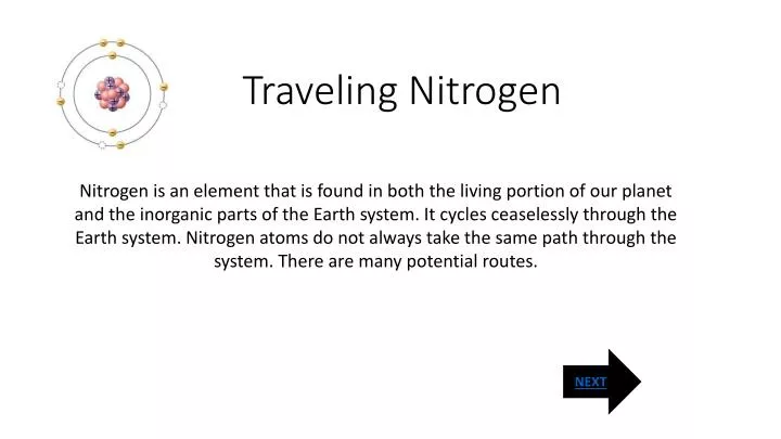 traveling nitrogen