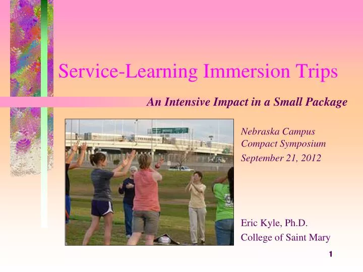 service learning immersion trips