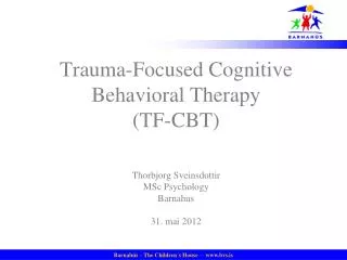 What is TF-CBT?