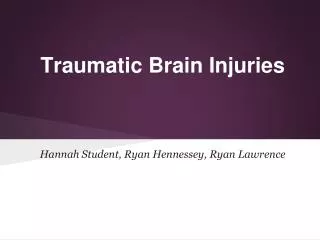 Traumatic Brain Injuries