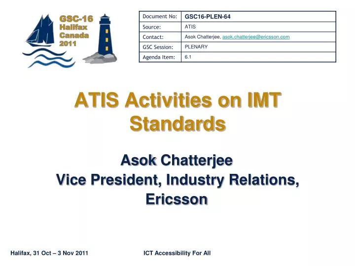 atis activities on imt standards