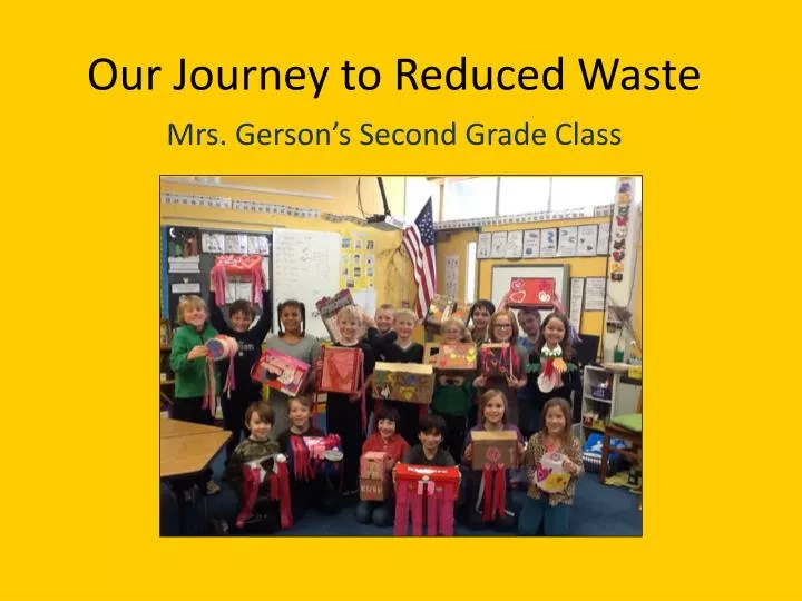 our journey to reduced waste
