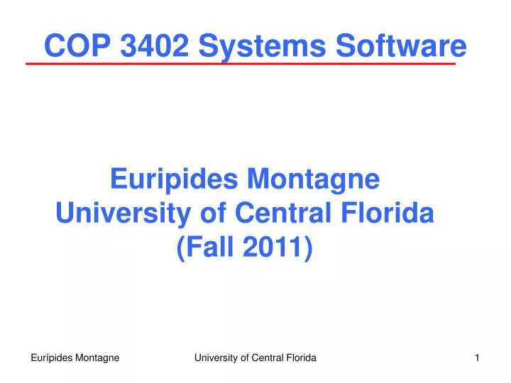 cop 3402 systems software