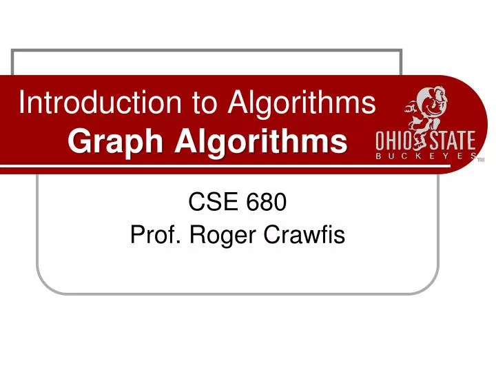 introduction to algorithms graph algorithms