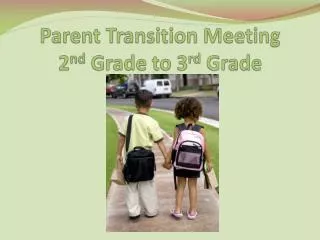 Parent Transition Meeting 2 nd Grade to 3 rd Grade