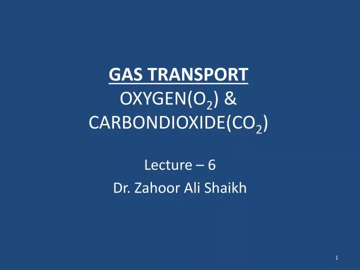 gas transport oxygen o 2 carbondioxide co 2