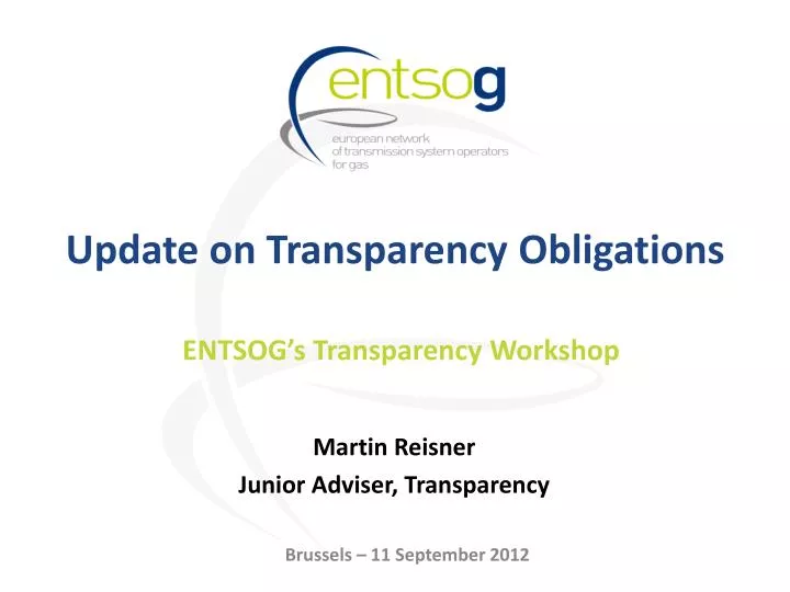 update on transparency obligations