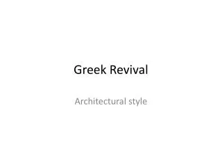 Greek Revival