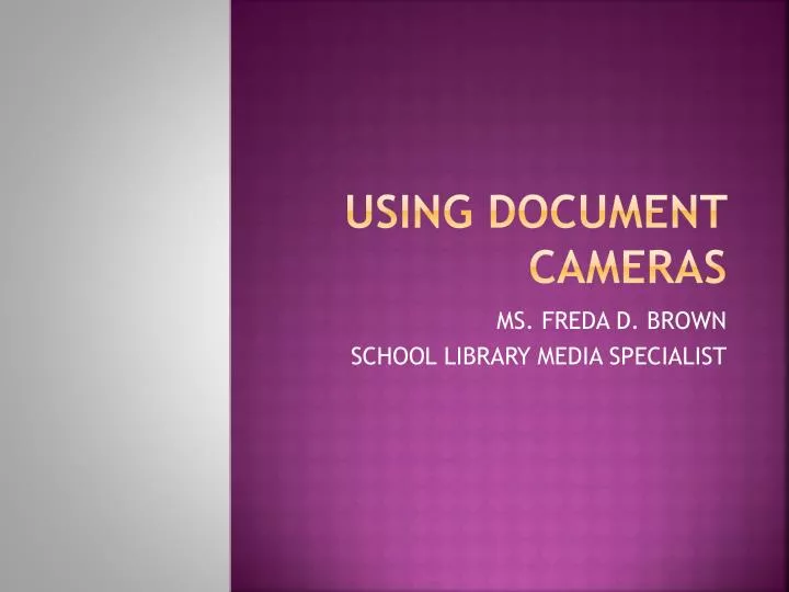 using document cameras