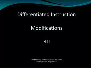 What is differentiated instruction?