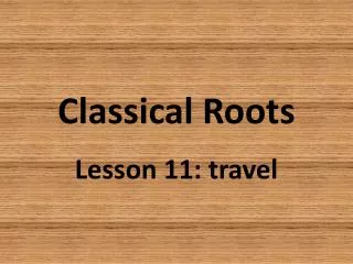 Classical Roots