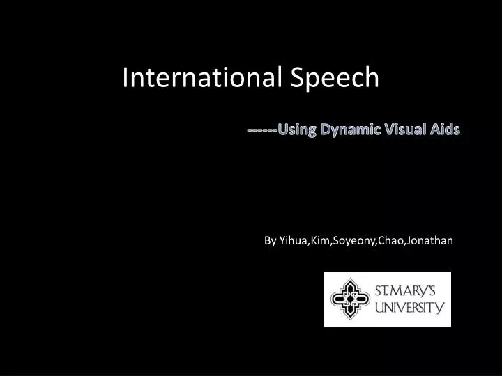 international speech