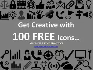 Get Creative with 100 FREE Icons…