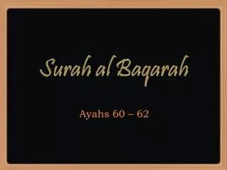 Surah al Baqarah