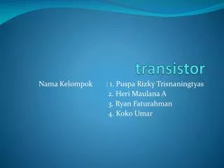 transistor