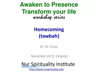 Homecoming ( tawbah )