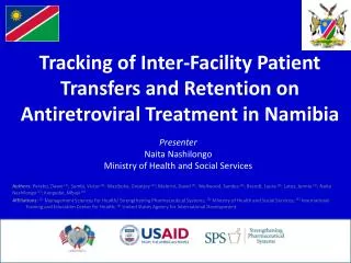 Tracking of Inter-Facility Patient Transfers and Retention on Antiretroviral Treatment in Namibia