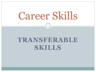 Career Skills