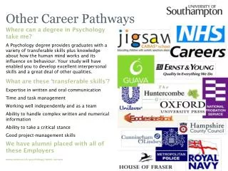 Other Career Pathways