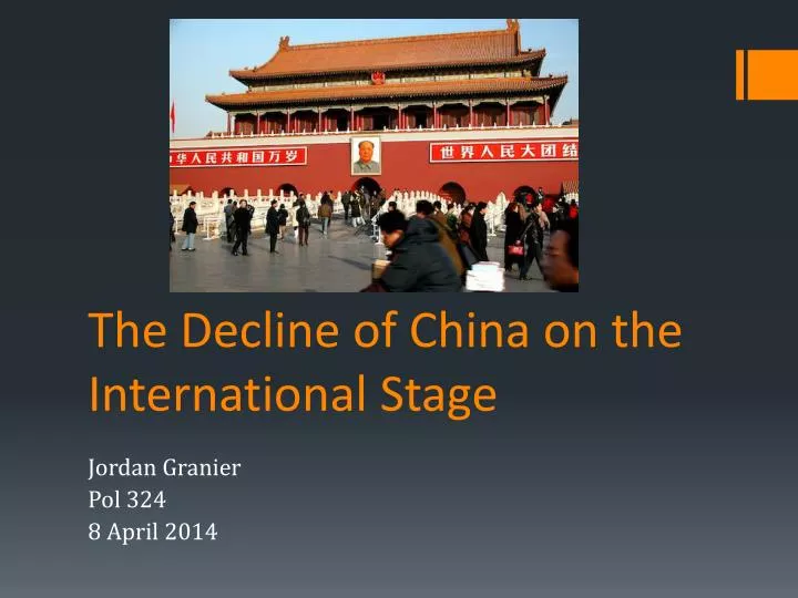 the decline of china on the international stage