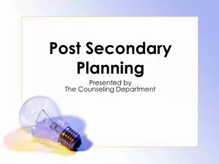 post secondary planning
