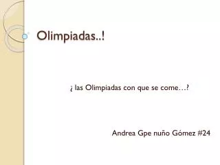 olimpiadas